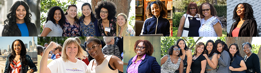 Collage of photos from the Black Alumnae Association events