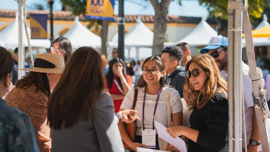 Prospective students and guests Guests connected with students, faculty and staff and learned more about the many Mount's offerings at the Community Fair.