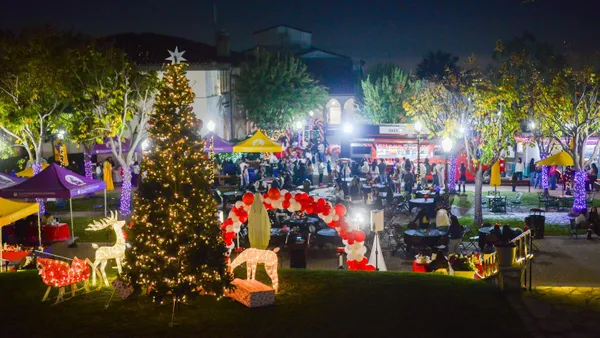 A brightly lit Chalon Circle welcomed hundreds of students for Lighting of the Circle — a beloved Mount tradition kicking off the winter holiday season.