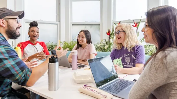 MSMU students at the Doheny cafeteria.