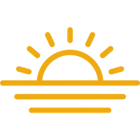 gold sunrise icon